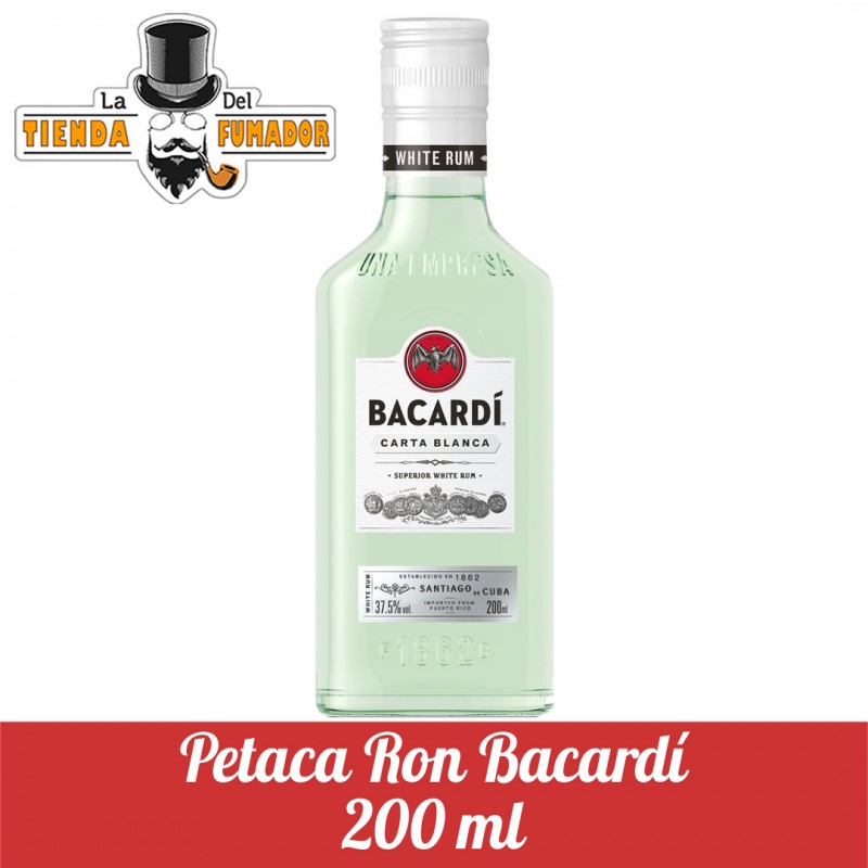 Petaca Bacardi Blanco 50 cc - Distribuidora La Martina