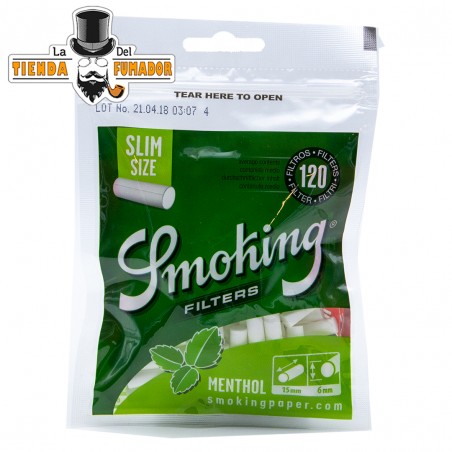 Filtros Mentolados Smoking Slim 120 uds - Novaestanco Online