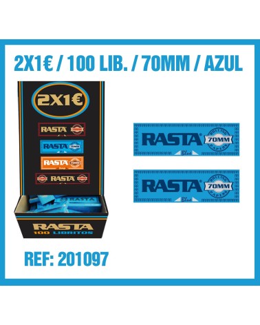 PAPEL DE FUMAR RASTA AZUL 70M