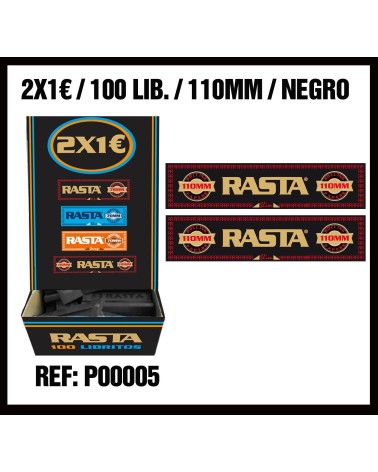 PAPEL DE FUMAR RASTA SLIM 110MM