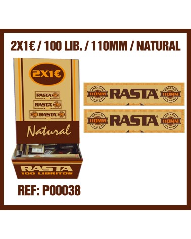 PAPEL DE FUMAR 110MM NATURAL RASTA