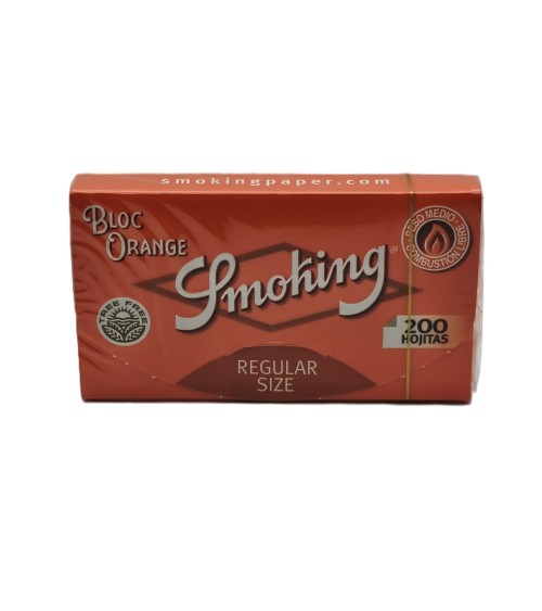 BLOC DE PAPEL DE FUMAR SMOKING NARANJA