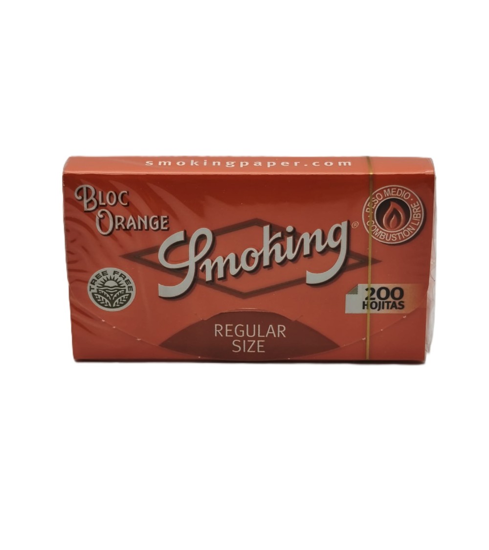 BLOC DE PAPEL DE FUMAR SMOKING NARANJA