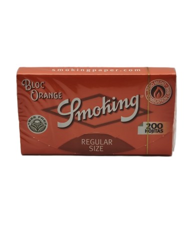 BLOC DE PAPEL DE FUMAR SMOKING NARANJA
