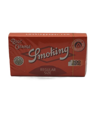 BLOC DE PAPEL DE FUMAR SMOKING NARANJA