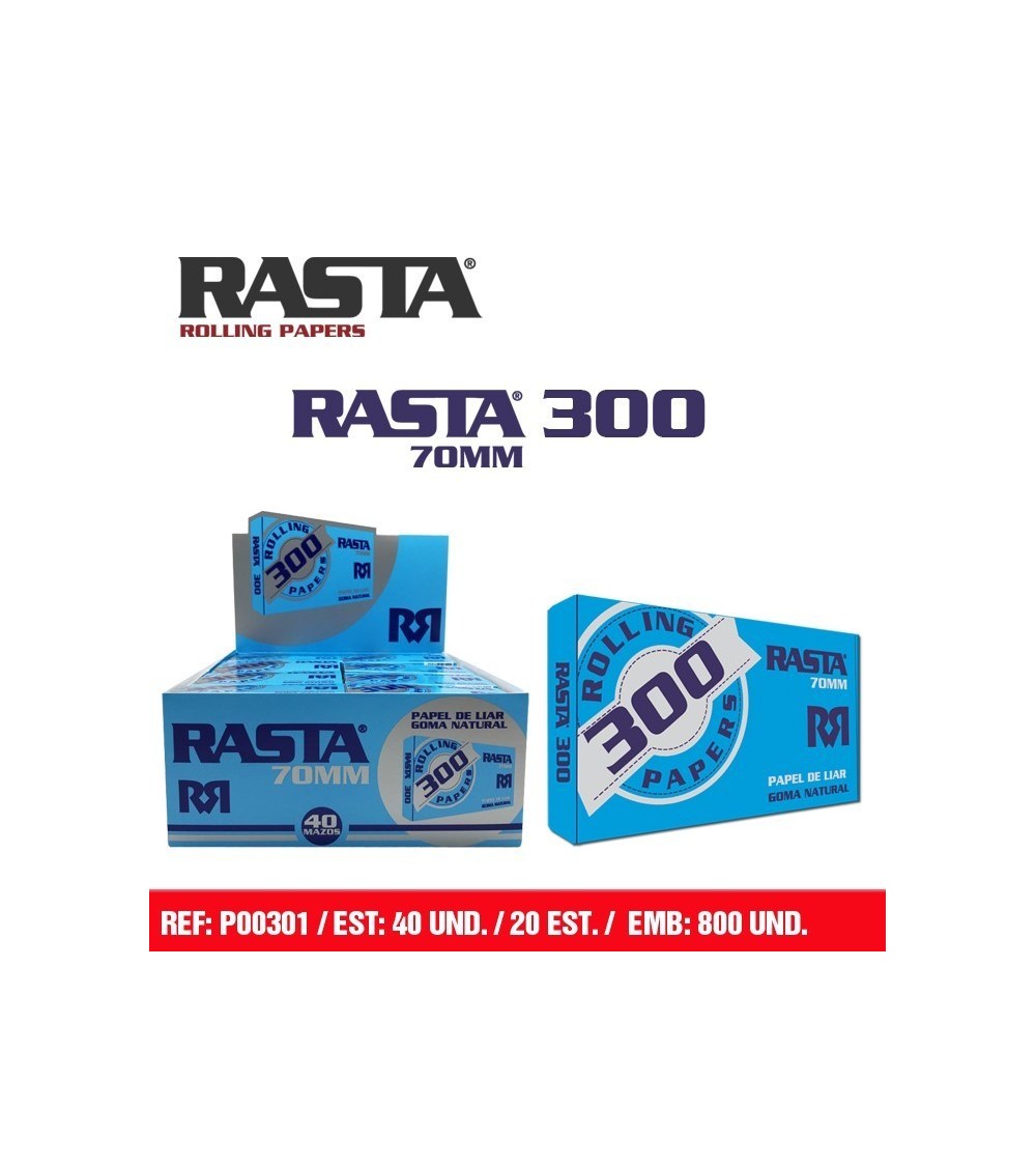 PAPEL DE FUMAR RASTA AZUL 300