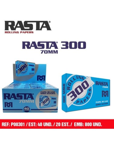 PAPEL DE FUMAR RASTA AZUL 300