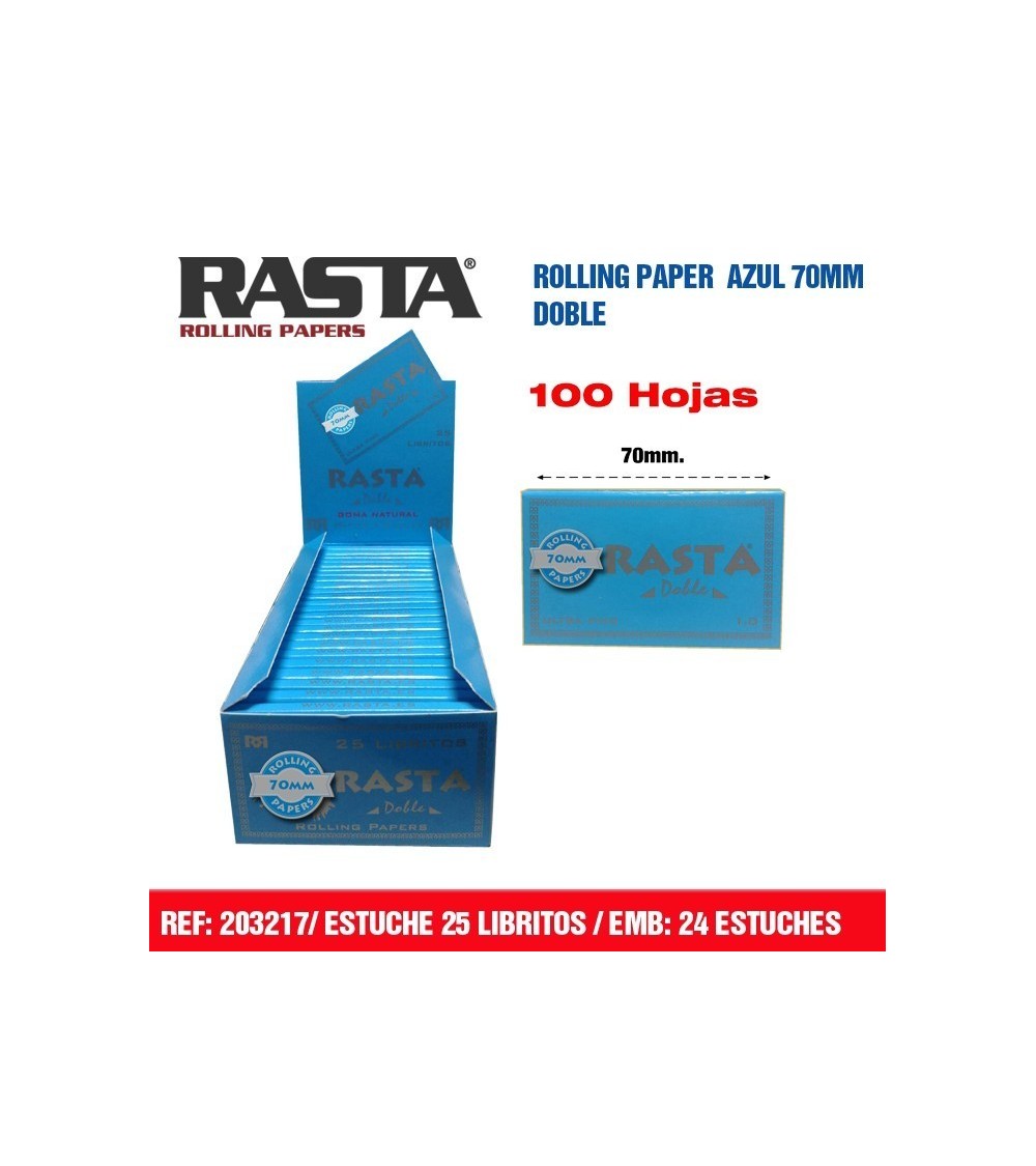 PAPEL DE FUMAR RASTA AZUL DOBLE
