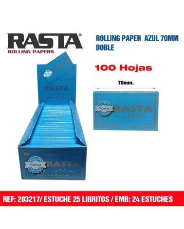 PAPEL DE FUMAR RASTA AZUL DOBLE