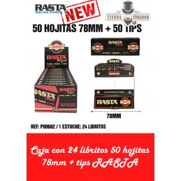 PAPEL RASTA 78mm + TIPS 50...