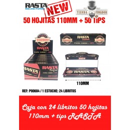 PAPEL RASTA 110mm + TIPS 50...