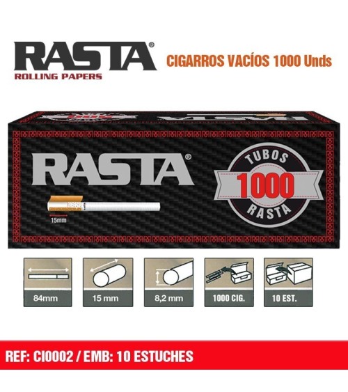 RASTA 1000 CIGARROS VACIOS