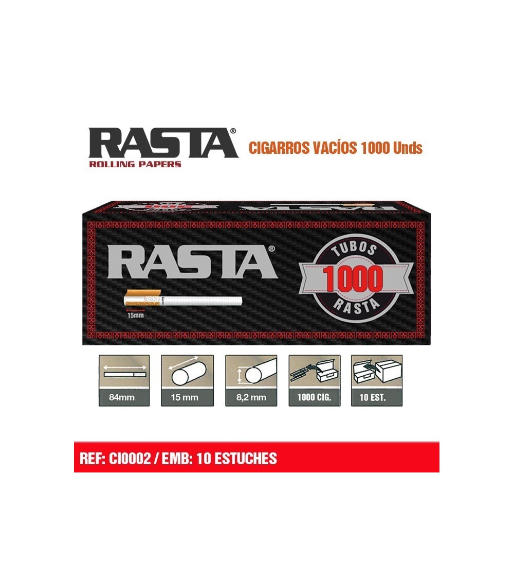 RASTA 1000 CIGARROS VACIOS