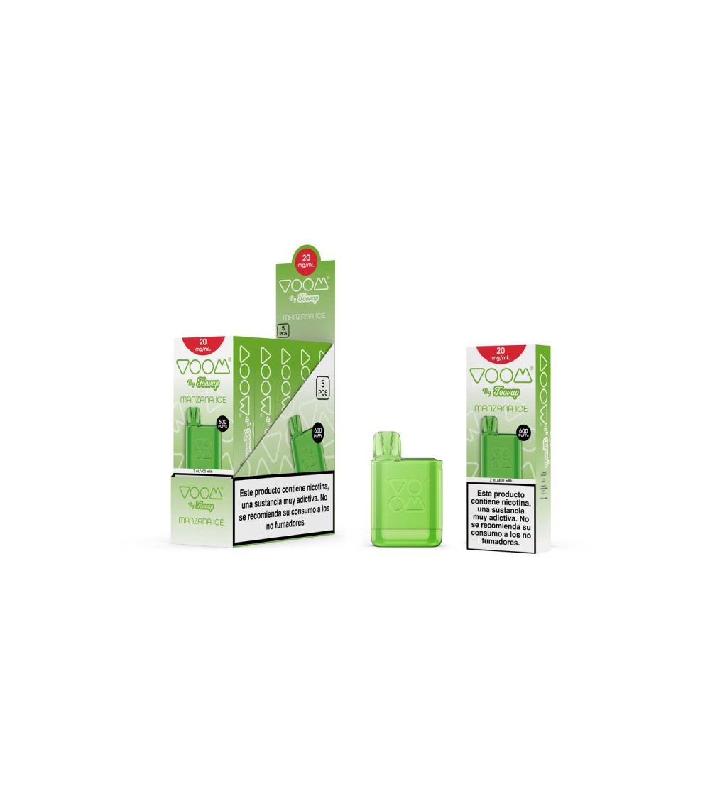 VAPER BARATO MANZANA ICE 600 PUFS