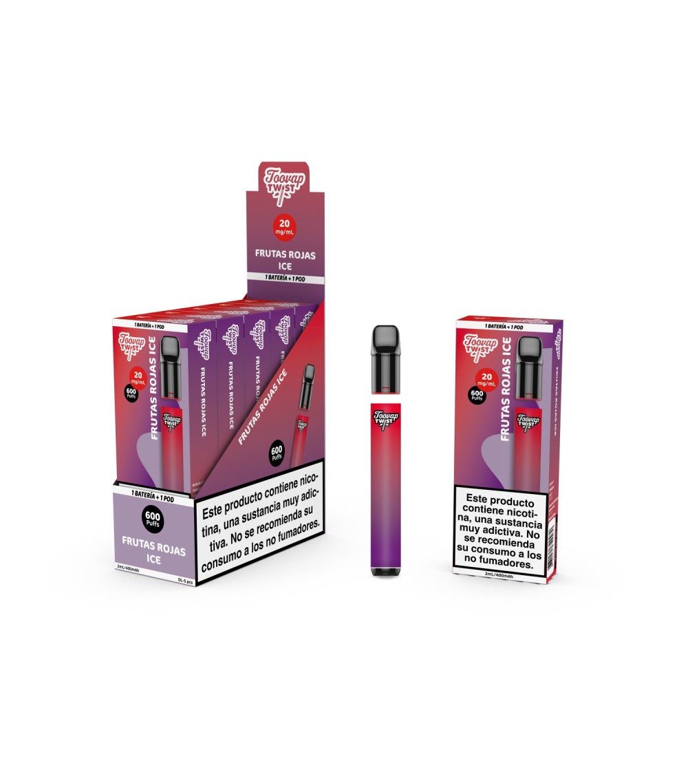 VAPER MAS RECARGA BARATO SABOR FRUTAS ROJAS