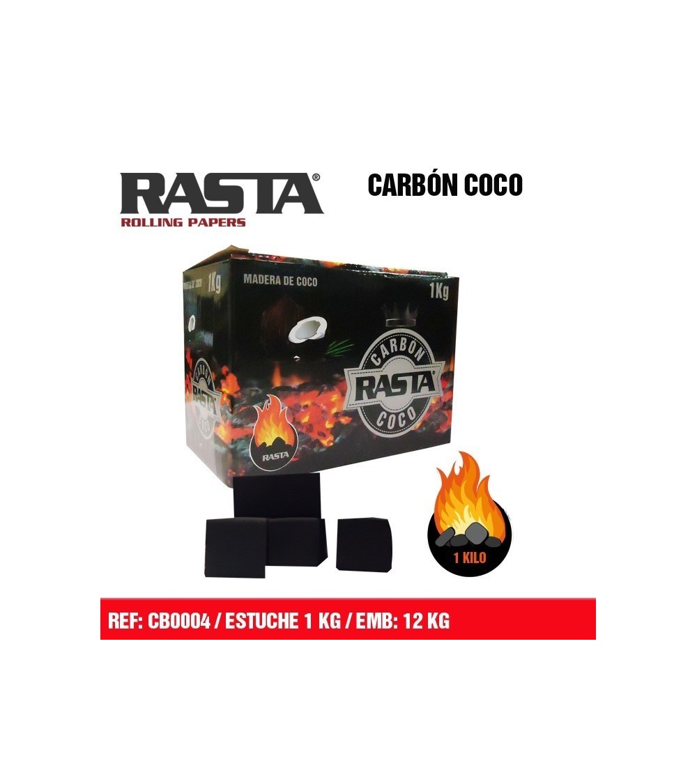 CARBON DE MADERA DE COCO RASTA