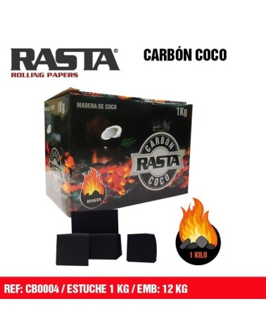 CARBON DE MADERA DE COCO RASTA