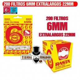 FILTROS RASTA 200 6MM...