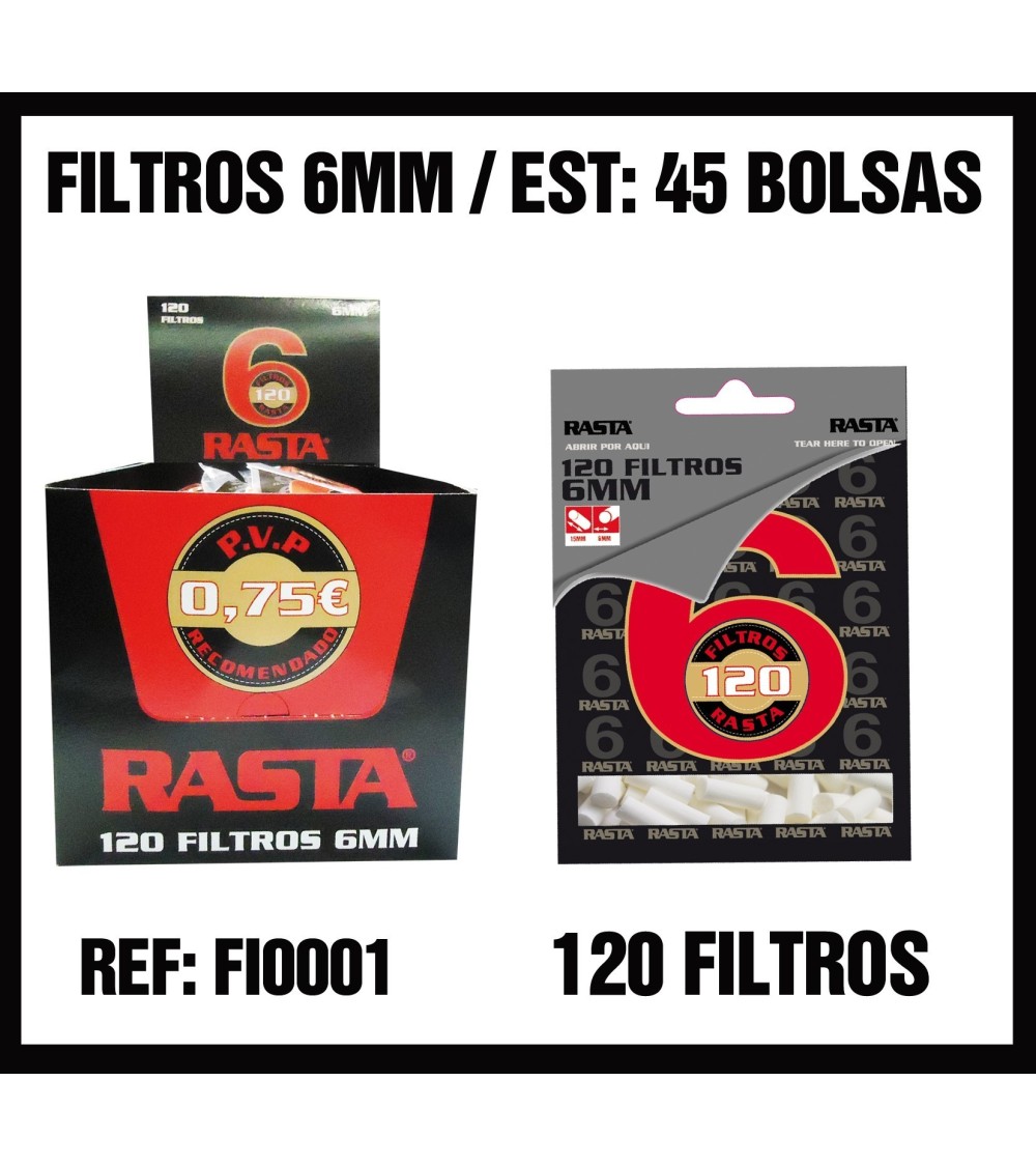 FILTROS 6MM RASTA