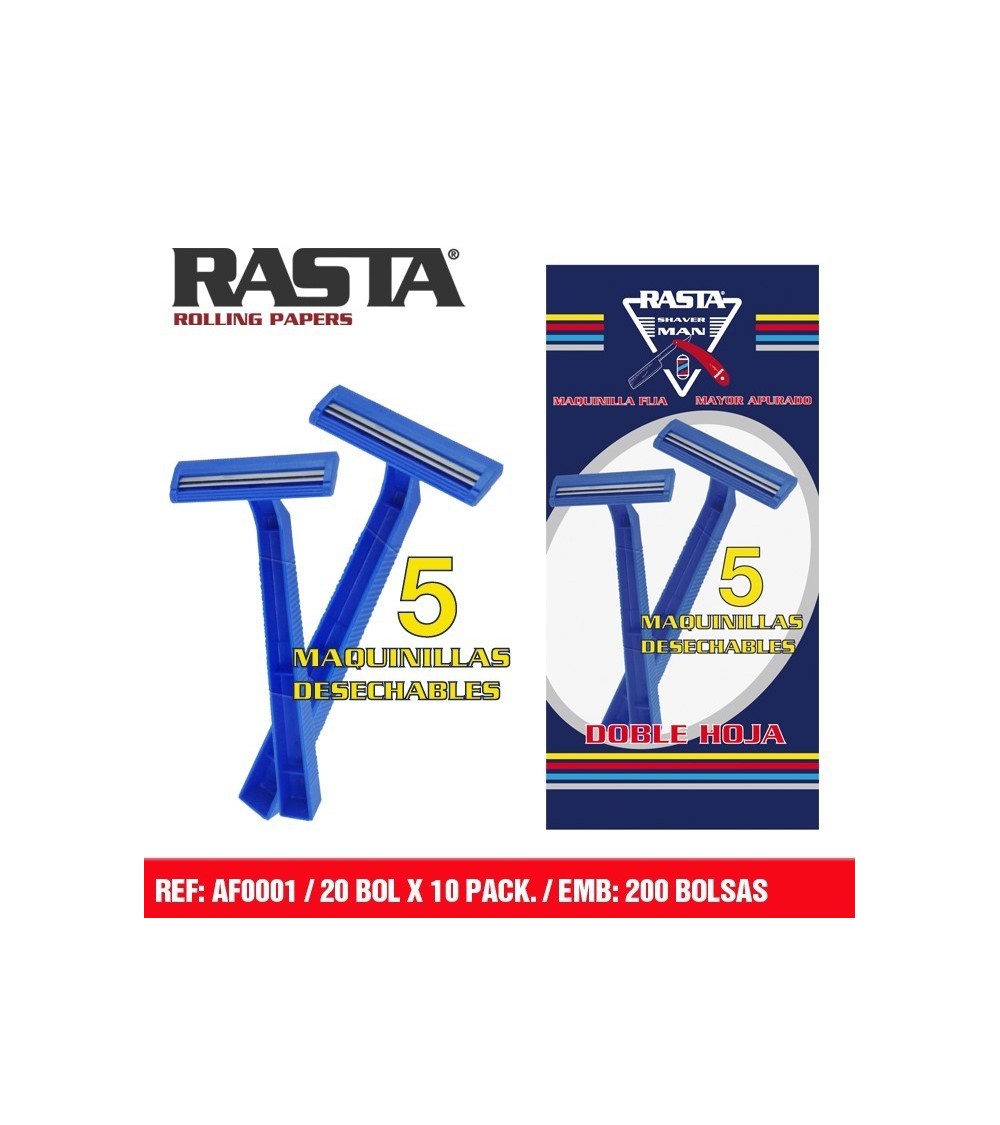 MAQUINILLA DESECHABLE AZUL RASTA