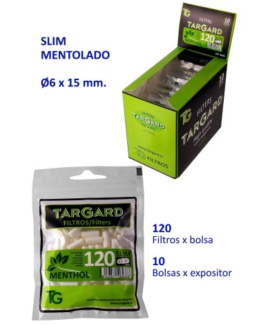 FILTROS TARGARD MENTHOL 6MM