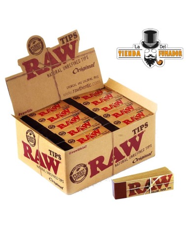 TIPS RAW, FILTROS DE CARTON , 50 unidades en caja