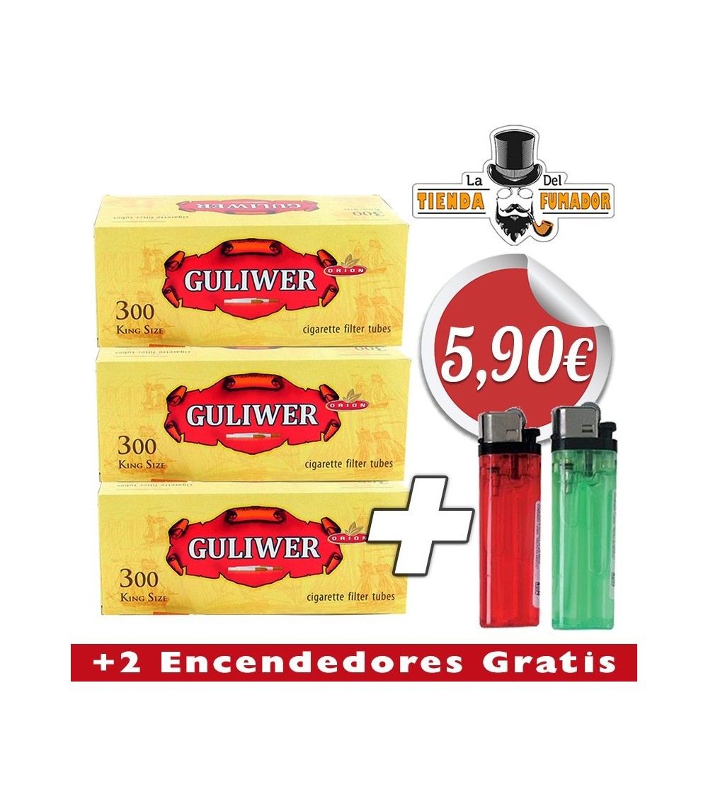 Pack 3 cajitas de tubos GULIWER 300