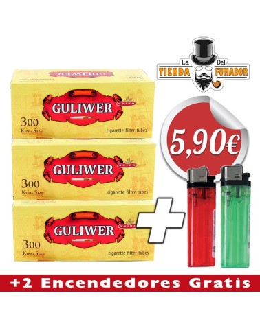 Pack 3 cajitas de tubos GULIWER 300
