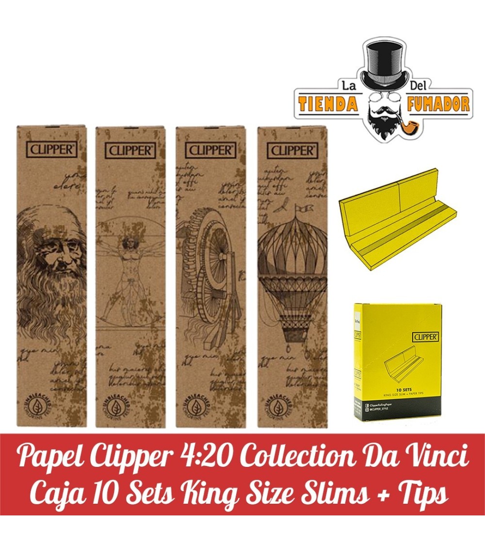 Papel Clipper + Tips 4.20 DA VINCI (10u)
