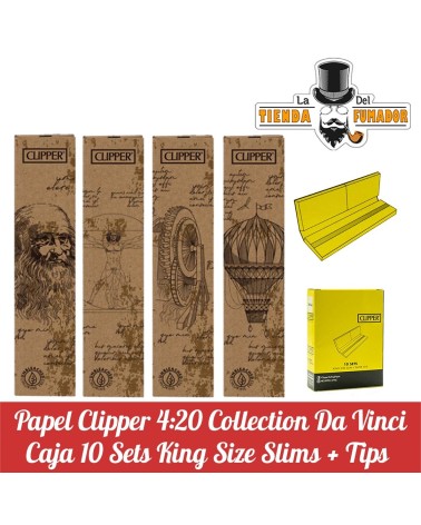Papel Clipper + Tips 4.20 DA VINCI (10u)