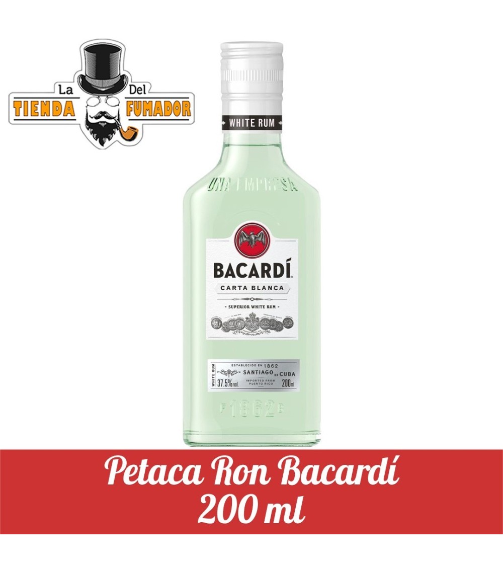 PETACA RON BACARDI 200 ML