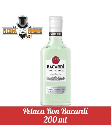 PETACA RON BACARDI 200 ML