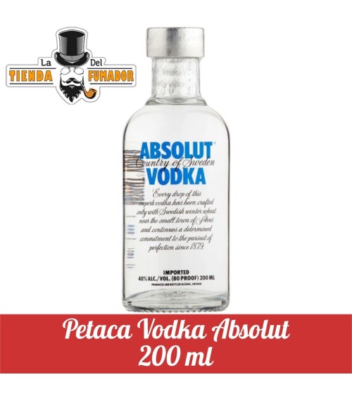 PETACA VODKA ABSOLUT 200 ML