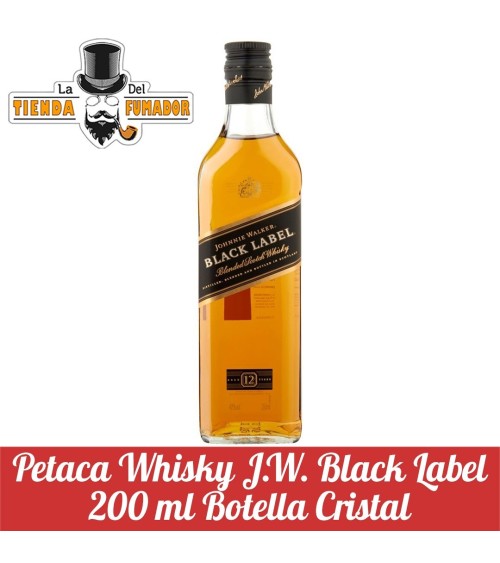 PETACA WHISKY JOHNNIE WALKER BLACK 200 ML