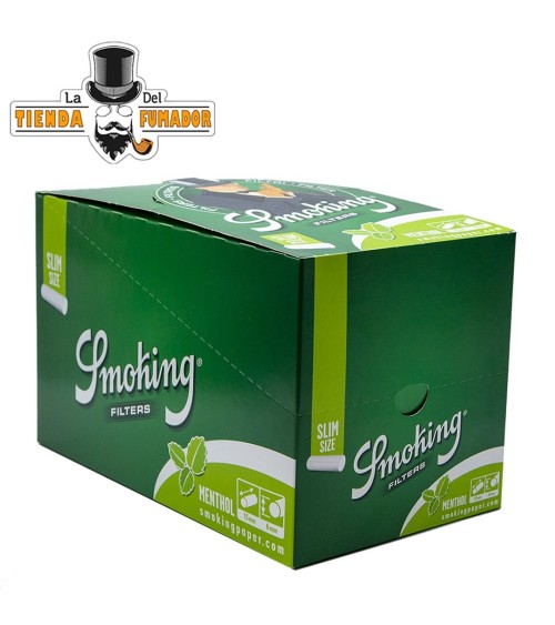 FILTROS SMOKING SLIM 6 mm MENTOLADOS 120 filtros (10u)