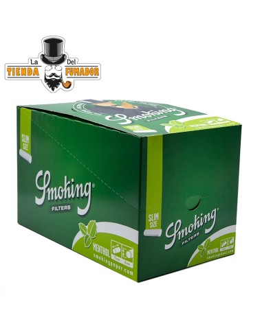 FILTROS SMOKING SLIM 6 mm MENTOLADOS 120 filtros (10u)