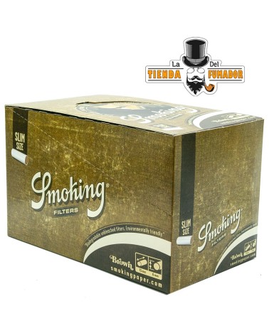 FILTROS SMOKING SLIM 6 mm BROWN 120 filtros (10u)