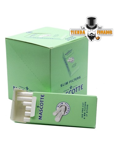 FILTROS MASCOTTE PRECORTADOS SLIM 6 mm 102 FILTROS (10u)