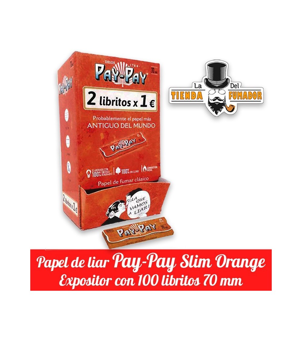 PAY PAY ORANGE EXPOSITOR 100 UNIDADES