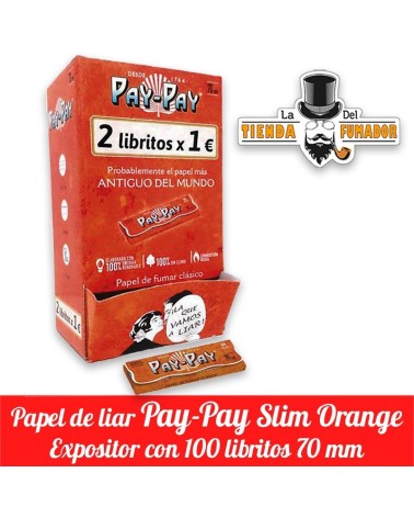 PAY PAY ORANGE EXPOSITOR 100 UNIDADES