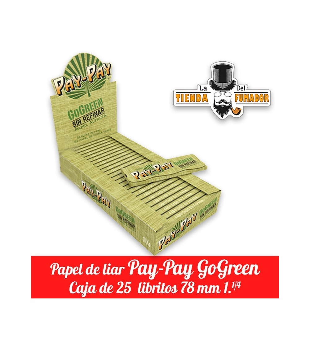 Papel Pay-Pay Gogreen 1.1/4 78 mm 25 unidades