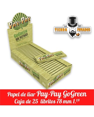 Papel Pay-Pay Gogreen 1.1/4 78 mm 25 unidades