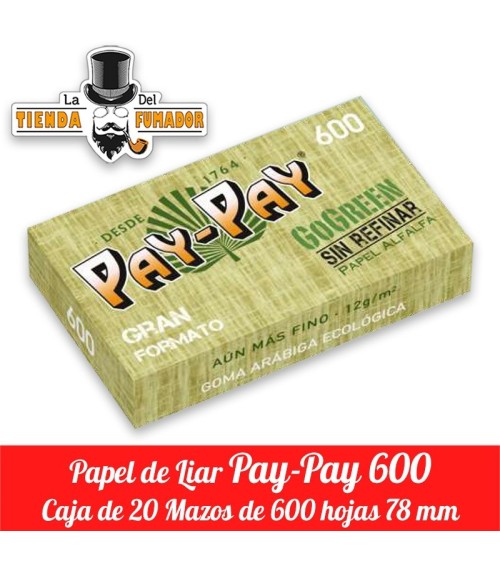 Papel Pay-Pay Gogreen Mazo 600 78mm 20 unidades