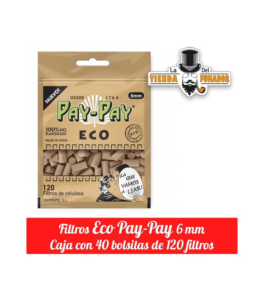Filtros Pay-Pay Eco 6mm 40 unidades