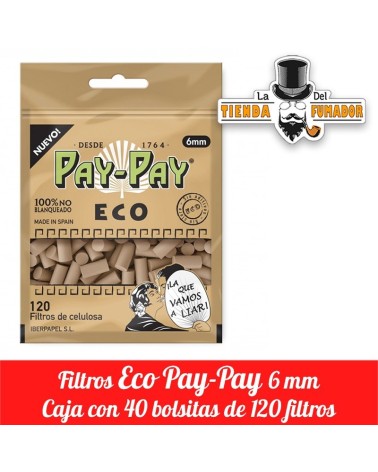 Filtros Pay-Pay Eco 6mm 40 unidades