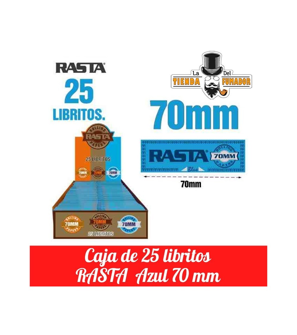 25 LIBRITOS RASTA AZUL