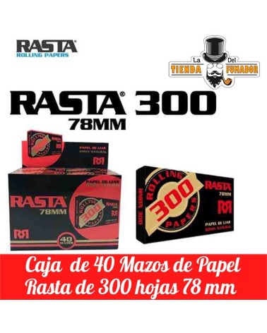 PAPEL DE LIAR RASTA 300 78MM 40 MAZOS