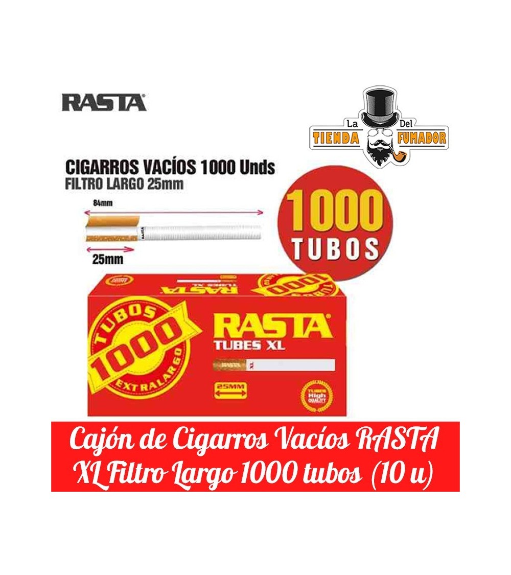 1000 CIGARROS VACIOS RASTA FILTRO LARGO