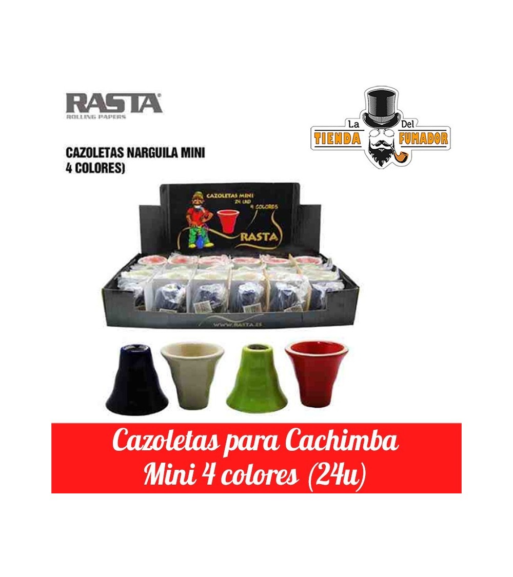 CAZOLETAS PARA CACHIMBA RASTA 24 UNIDADES