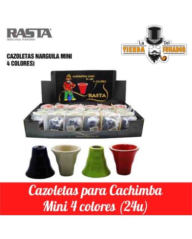 CAZOLETAS PARA CACHIMBA RASTA 24 UNIDADES